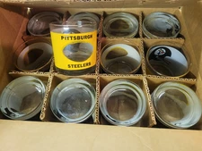 4pc set Vintage Pittsburgh Steelers Houze Art see through Glasses(singles avail)