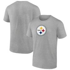 FANATICS - SIZE: L - NFL Pittsburgh Steelers Nation Gray T-Shirt - NEW