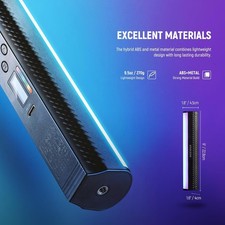 RGB LED Light Wand with APP Control Magnetic Handheld Dimmable Video Light