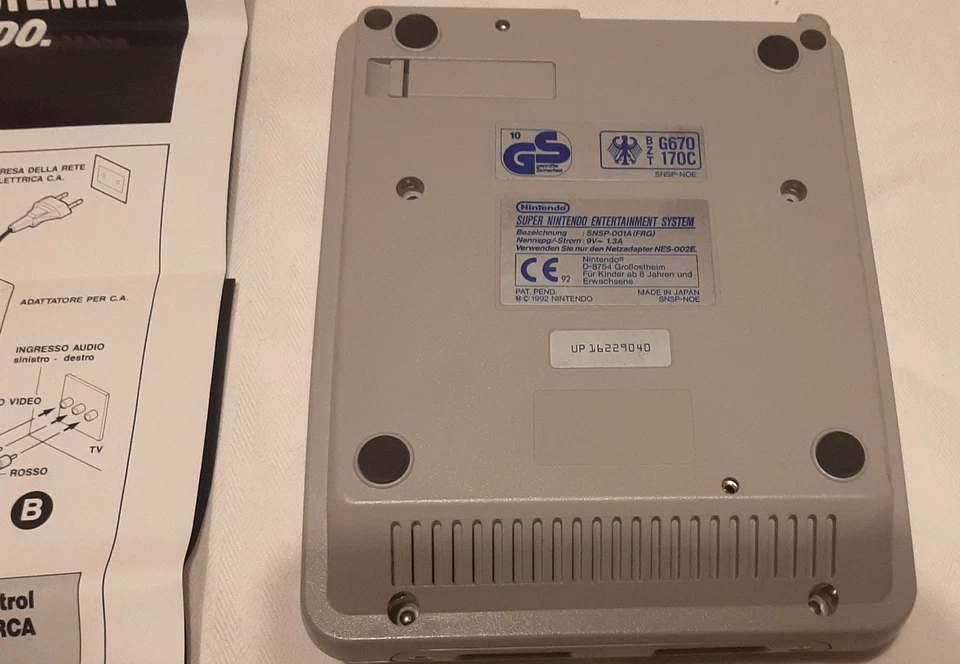 SNES Super Nintendo Power Station 16 Bit Console Pal Version GIG - Immagine 4 di 4