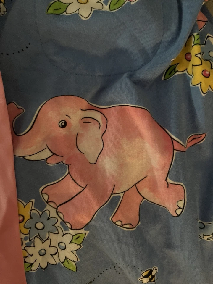 Женские пижамные брюки Nick and Nora цвет розовый со слонами размер Small - Изображение 2 из 3