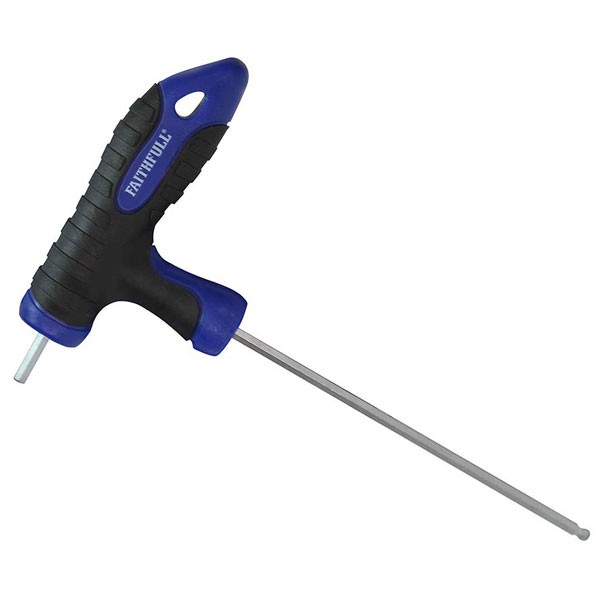 Faithfull Ball Ended T-Handle Hexagon Key 4mm