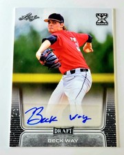 2020 Leaf Draft Beck Way BA-BW1 Rookie Card Autograph