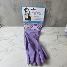 Extra Long Latex Gloves With Vinyl Cuff Glam Gloves Evri Purple Flower New
