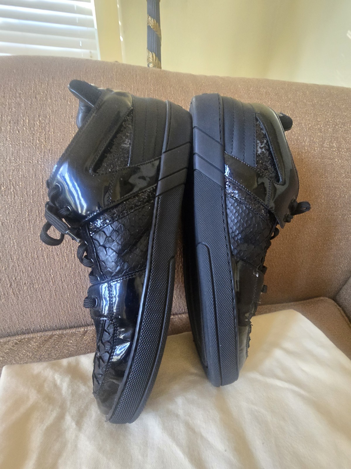 Louis Vuitton Black Python/Leather/Patent Leather… - image 4