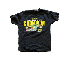 Large Kyle Busch 2015 Nascar Sprint Cup Series  Championship Black Shirt For Men