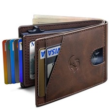 Wallet for Men, Slim Pop Up Card Holder with RFID Blocking, Minimalist Bifold...