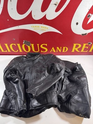 Belstaff Leder Motorrad Scholler Jacke & Hose. Größe 46. Mit Rüstung