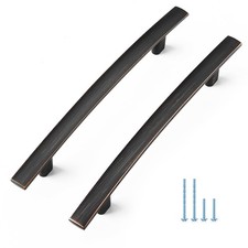 Ravinte Oil-Rubbed Bronze Curved Cabinet Handles Arch Drawer Pulls For Kitchen