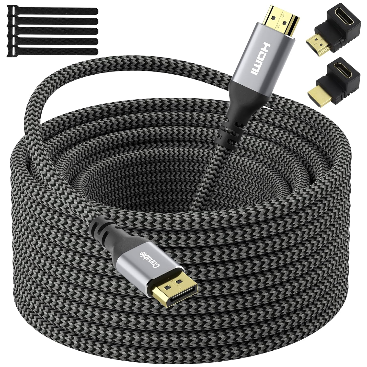 4K DisplayPort to HDMI 20FT Cable - High Speed Active, 4K@60Hz 2K@120Hz Support