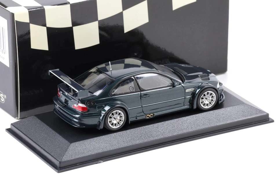 1:43 Minichamps BMW M3 E46 GTR Street Coupé 2001 Verde Metallico Oxford - Immagine 2 di 3
