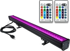 108W RGB LED Wall Washer Light Bar with Hand Remotes for Holidays, Plug N Play