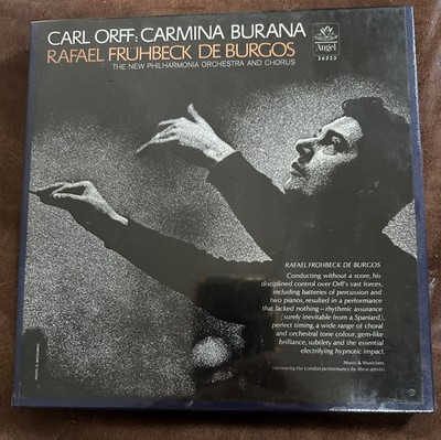 Carl Orff SEALED REEL TAPE Carmina Burana Rafael Fruhbeck 1966 Angel L 36333