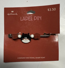 Hallmark Valentine s Day Cat Pin   Black Whit...