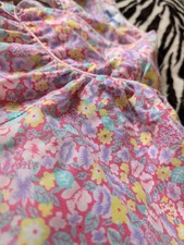 Retro Floral Granny Housecoat Pearl Snap button down daisy nightgown