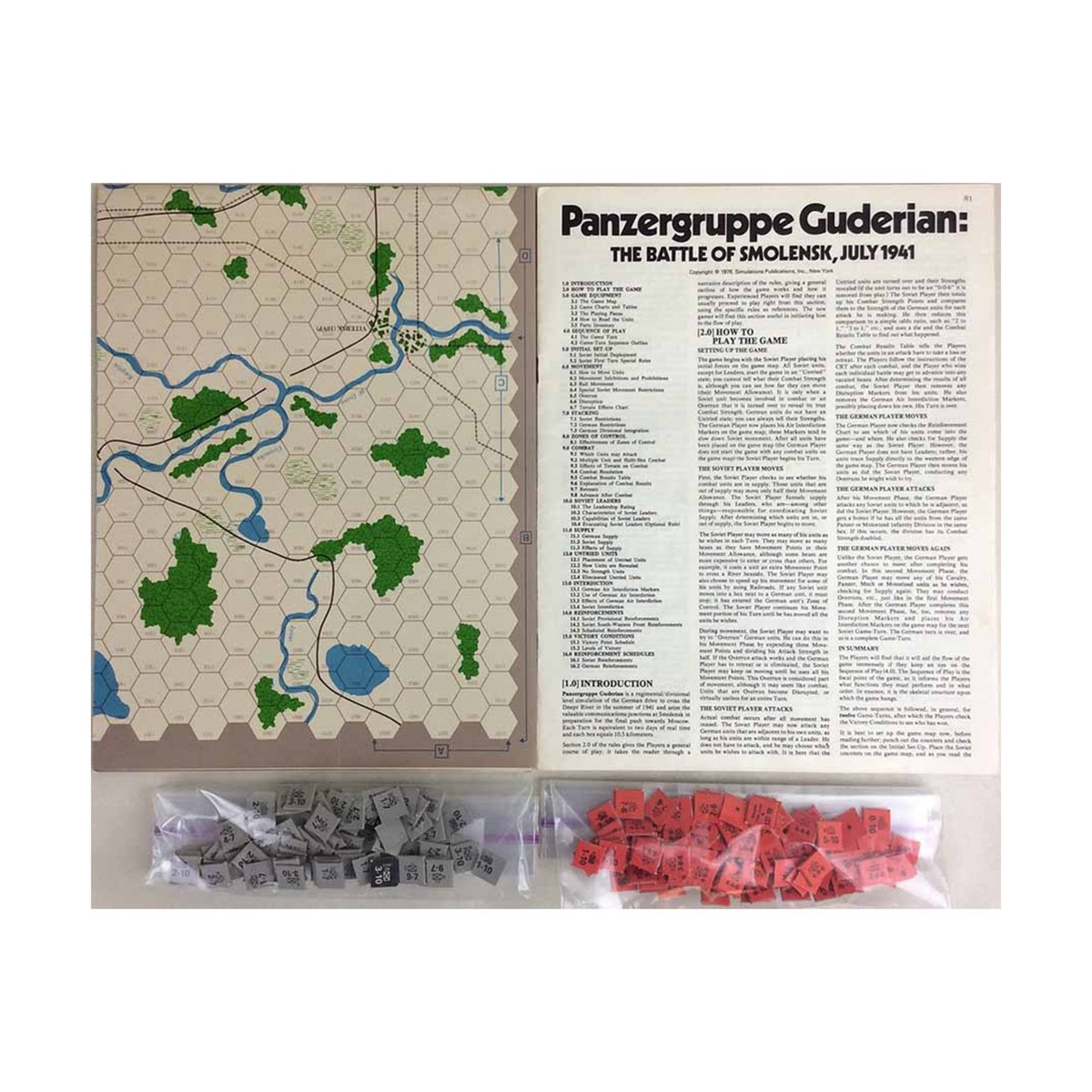 SPI Wargame Panzergruppe Guderian - The Battle of Smolensk SPI Wargame Panzergruppe Guderian - The Battle of Smolensk