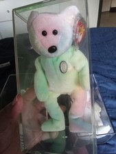 1999 B.b Birthday Bear Rainbow B-day Ty Beanie Baby Retired MWMT 10th Gen