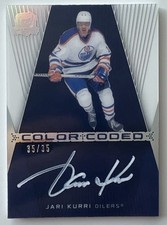 2024-25 Ud The Cup Hockey Jari Kurri Color Coded Silver Ink Auto 3535 Cc-jk 2024-25 Ud The Cup Hockey Jari Kurri Color Coded Silver Ink Auto 3535 Cc-jk