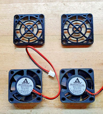 GDSTIME 2Pcs 40mm x 10mm 7 blade Fan 12V, 0.1 A DC Brushless, Sleeve Bearing