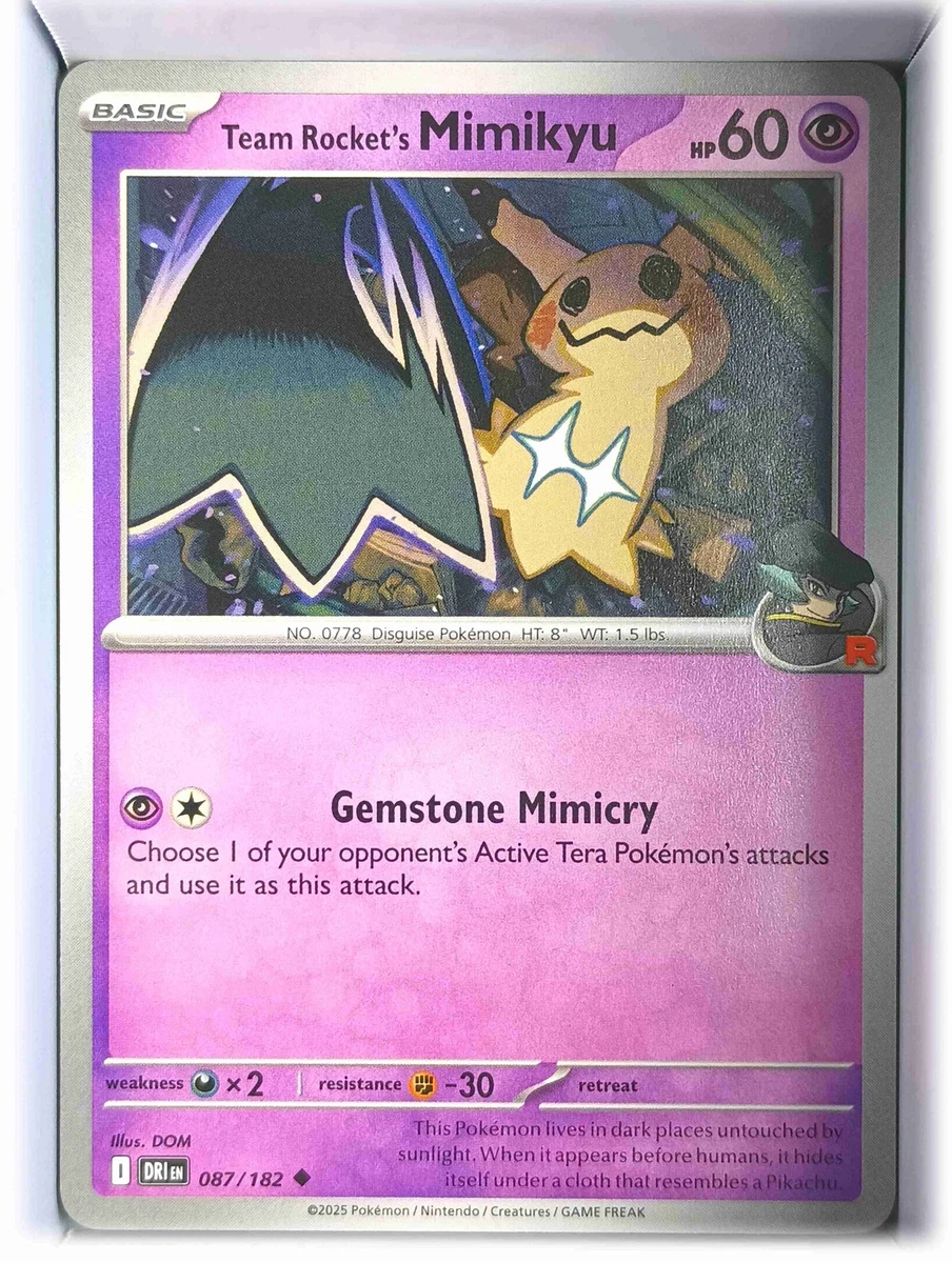 Team Rocket's Mimikyu 087/182 Sv10: Destined Rivals for sale | eBay