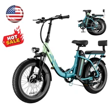 Luckeep Electric Bicycle 1200W Peak Power 2 Seater Compact and Foldable