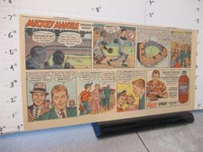 newspaper ad 1950s KARO SYRUP Mickey Mantle baseball NY Yankees comic premium