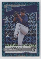 2020 Donruss Optic Rated Rookies Teal Velocity Prizm 16/35 Bryan Abreu #31 1p5
