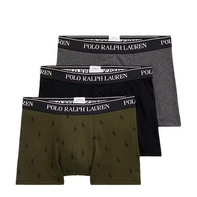 Polo Ralph Lauren Classic Trunk 3-Pack Black / Barclay Heather / Armadillo