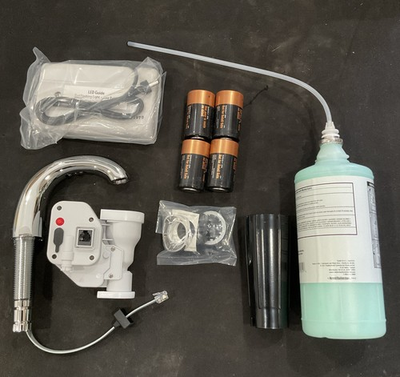 #ad Delta Electronic Soap Dispenser Chrome Battery Operated DESD 550 $800 $199.99