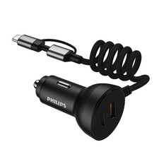 Philips Auto Ladegerät DLP4301B/04 - Zigarettenanzünder USB C 72W - KFZ Ladegerä
