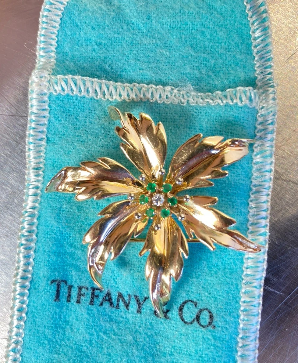 Tiffany Gold Pin In Retro Fine Pins & Brooches for sale - eBay