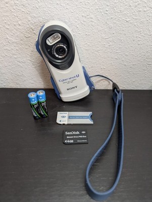 Sony Cyber-shot U DSC-U60 Underwater Digital Camera Memory Stick & Battery Works