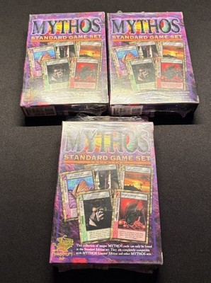 3x Mythos CCG: Standard Game Set Unlimited Edition SEALED lot