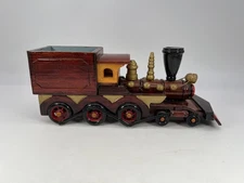 PBC International Wooden Train Locomotive Decoration Good Condition