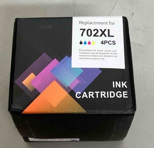 Ink Cartridges Combo Pack 702xl Ink Replacement Black Cyan yellow 4 Pack - 第 1/7 張圖片