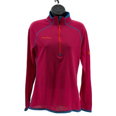 Mammut Pullover Womens M 1/4 ZipThermal Grid Fleece Hiking Top