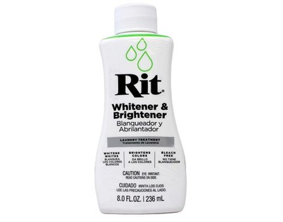 Rit Dye Liquid Fabric Dye, 8 oz, Whitener & Brightener - 1 Pack