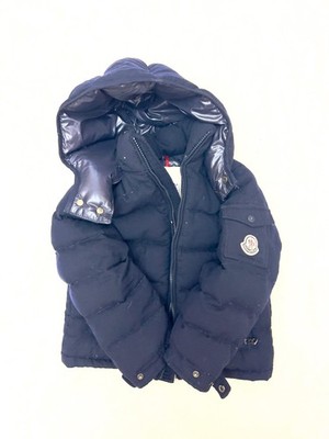 Moncler Enfant Boys Navy Blue Wool Down Puffer Jacket - Size 5 Years (110cm)