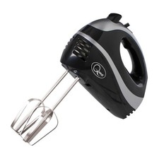 5 Speed Electric Hand Mixer Cake Dough Food Egg Beater Whisker 300W Black