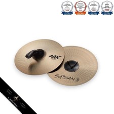 Sabian AAX18M Marching Cymbals Pair 18inch Indoor Band Drums Powerful Sound