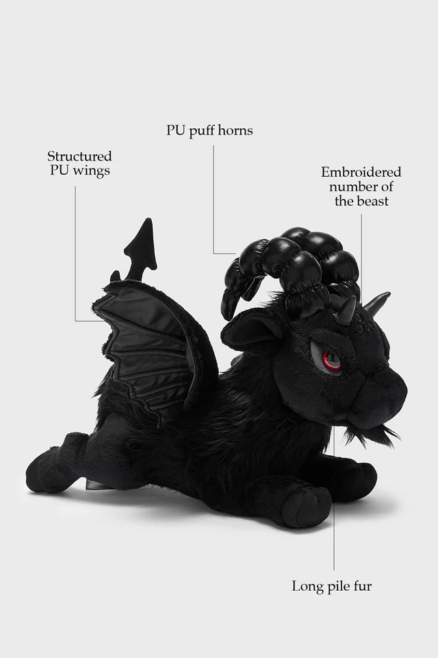 KREEPTURES Toy Black Draco Plush One Size - Image 2 of 4