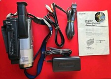 Sony Handycam DCR-TRV130 Digital 8 Camcorder Bundle Charger Battery Manual Works