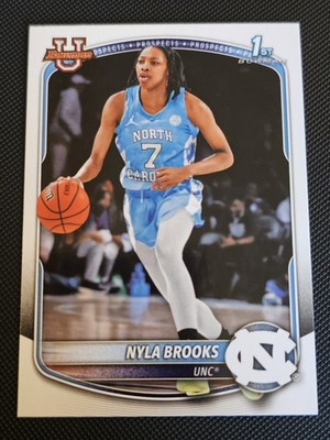 Bowman 2025 Bowman U Nyla Brooks #63 1st Bowman North Carolina Tar Heels