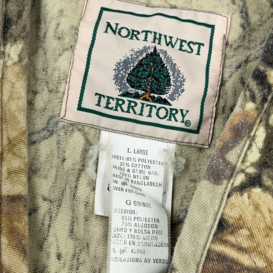 Vintage Northwest Territory Hunting Vest Men Large Sniper Camo Bird Duck 90s Y2K - Image 3 of 4