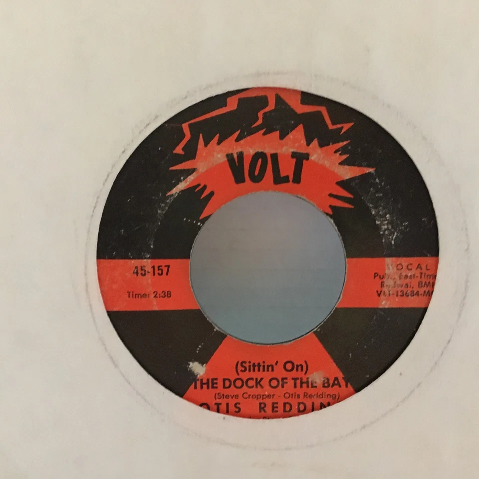 OTIS REDDING- (SITTIN' ON) THE DOCK OF THE BAY- '68 SOUL 45rpm, VOLT 45-157 Foto 2 de 2