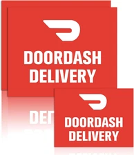 3 Pack Doordash Car Magnet Sign for Delivery Drivers Magnetic Stickers for Vehic