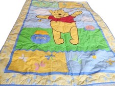 Vintage DISNEY Winnie The Pooh Quilted Blanket 42" x 56" Vivid  In EUC 