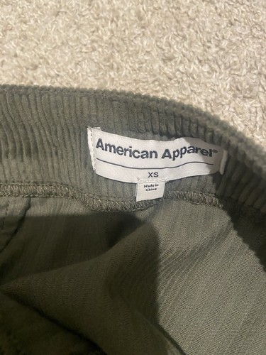 American Apparel Corduroy Zip Mini Skirt in Lieutenant Size XS - Picture 3 of 4