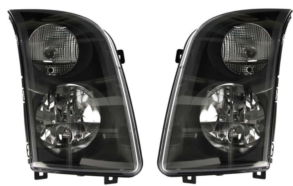 Phare avant gauche droit VW Crafter 2E bloc optique noir 2006 2007 2008 2009 2010 2011