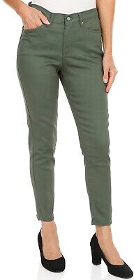 Nicole Miller womens Jeans Pants 12 Sage Green Ankle Skinny 28 inch inseam  $99